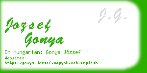 jozsef gonya business card
