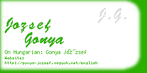jozsef gonya business card
